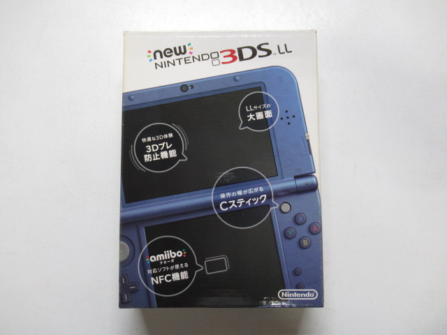New ニンテンドー3DSLL本体 メタリックブルー SPR-001 │ レトロゲーム  